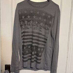 American Eagle Stars and Stripes Long Sleeve